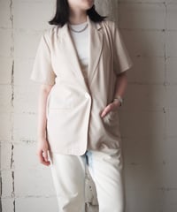 SAG HARBOR Short Sleeve Basic Tailored Jacket BE