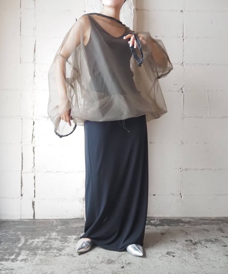 Bicolor Sheer P/O Jacket KA BL