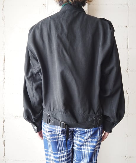 Belted Stitch Blouson Jacket BK