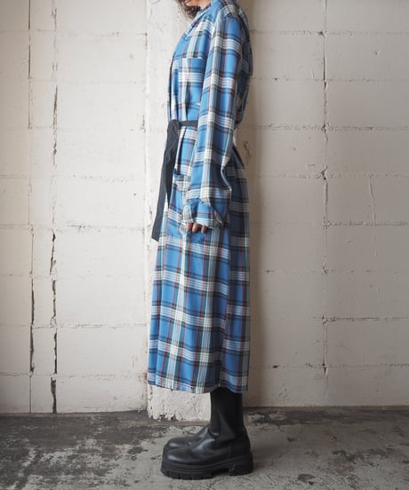 1960's Rayon Check Robe BL