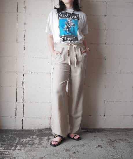 a. new day Linen Mix Easy Pants BE