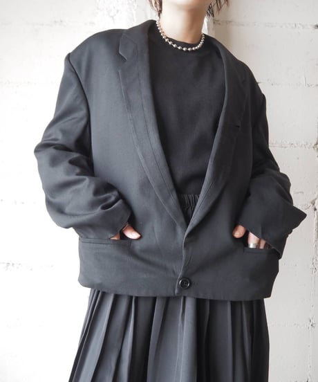 1970-80's Euro Tailored Short Jacket BK