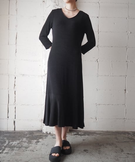 Mirasol Spandex Mix L/S Mermaid Dress BK