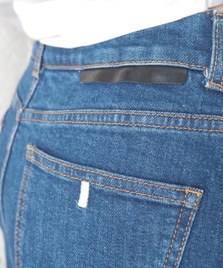 Stella McCartney Button Hem Wide Denim Pants NV