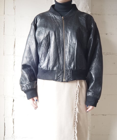 Leather Blouson BK