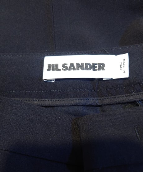 JIL SANDER Center Pressed Slacks Pants BK