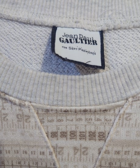 REMAKE Jean Paul GAULTIER Stripe Short Sweat IVNV