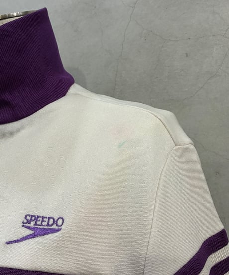 SPEEDO Bicolor High Neck Track Jacket PURWH