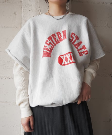 WESTERN STATE Cutoff Short Sleeve Sweat GRRE