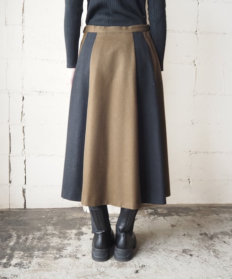 Bicolor Tyrolean Skirt BRBK