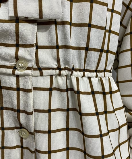 Boe Tie Check JumpSuit IVBR
