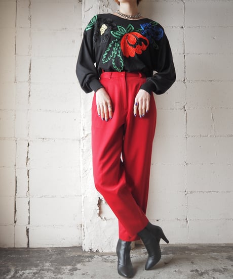 ESCADA Flower Embroidery Knit BK