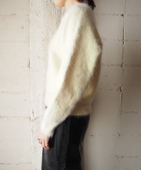 Angora Mix Crew Neck Knit LYE