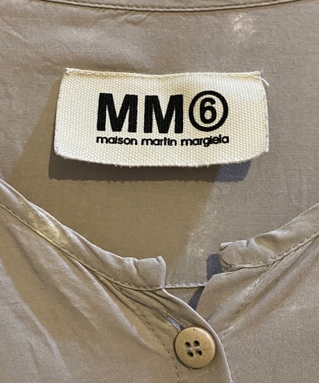 MM6 Misplaced Button Collarless Dress GR