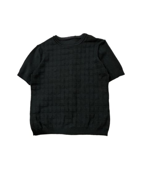 Short Sleeve Poly Knit BK