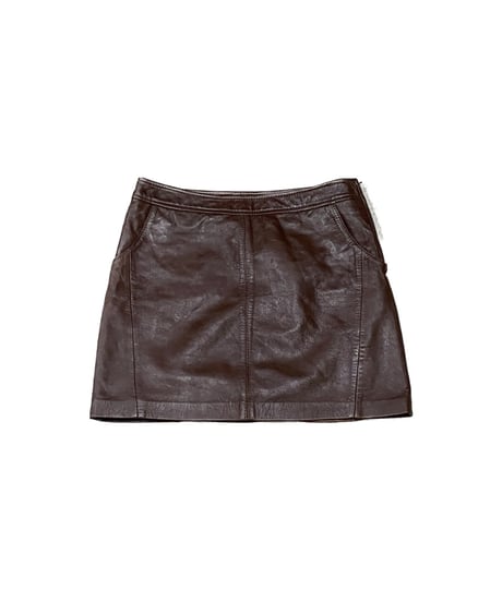Leather Mini Skirt BR