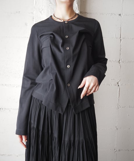 COMME des GARCONS Tuck Design  Crew Neck Cardigan BK