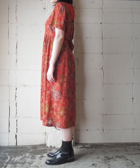 Karin Stevens Flower Pattern S/S Shirt Dress RE