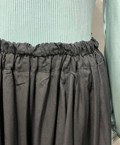 Zig zag Lace Hem Easy Skirt BK