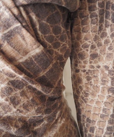 Max Mara Crocodile Pattern Cache-coeur Cutsewn BR