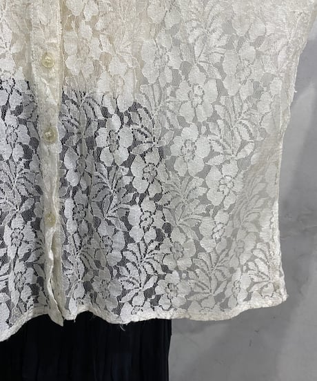 S/S Lace Shirt WH