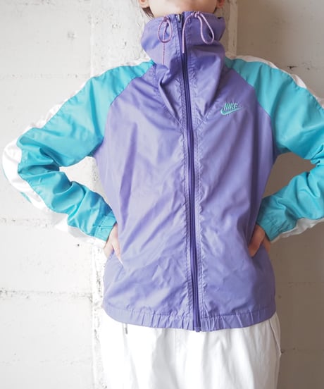1980’sNIKE Stand Collar Nylon Jacket PURLGN