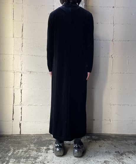 Mock Neck Veour Dress BK