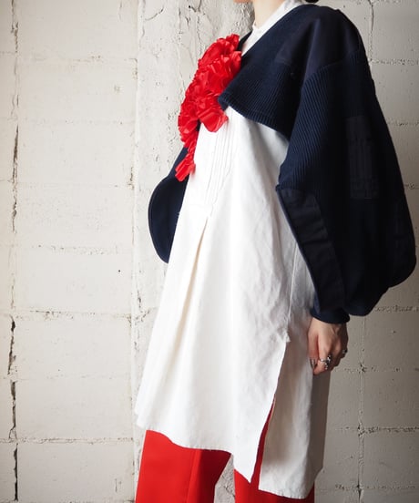 REMAKE Short Command 3D Flower Motif Knit RENV