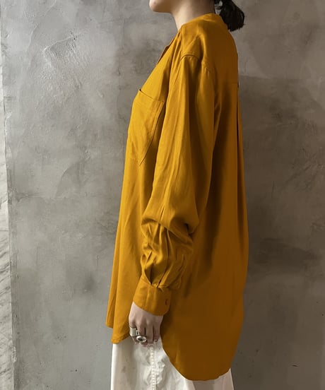 Band Collar Three Cuff Shirt OR