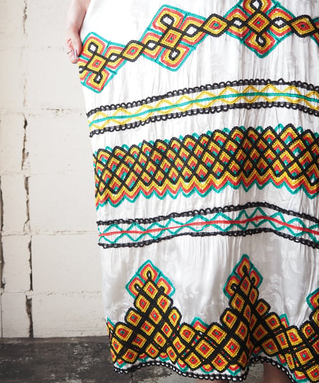 1960's Vintage Embroidery Dress WHRE