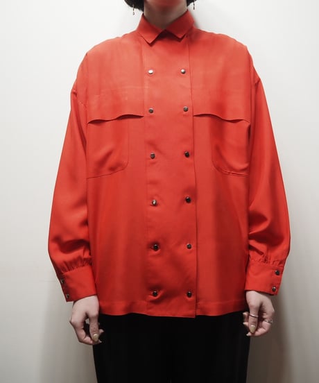 Double Breasted Design Shirt RE