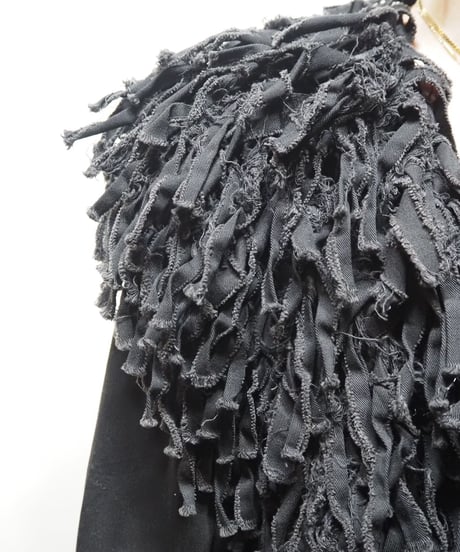 Fringe Collar Jacket BK