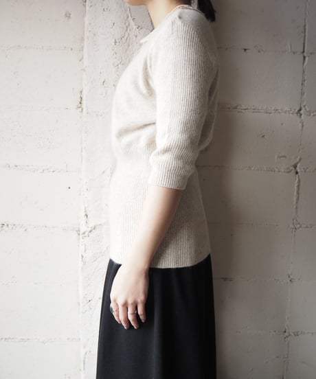 S/S Lace Collar Knit BE