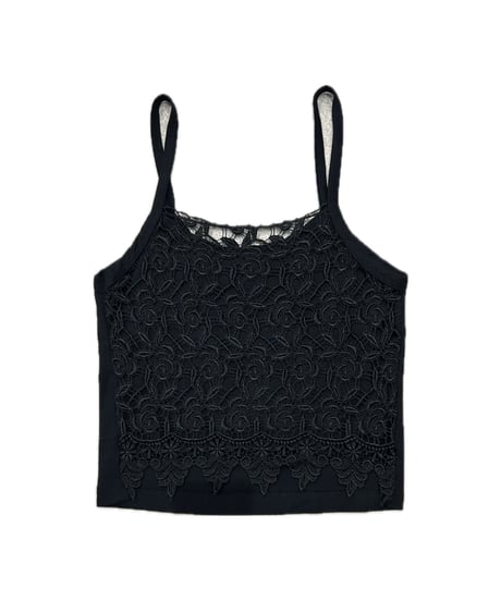 Flower Lace Layered Camisole BK