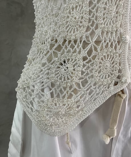 Beads × Crochet Vest WH