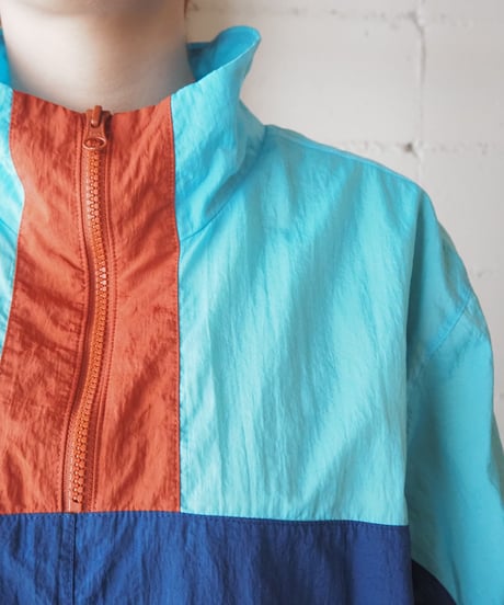 NIKE Crazy Color Half Zip Nylon Jacket LBLYENV