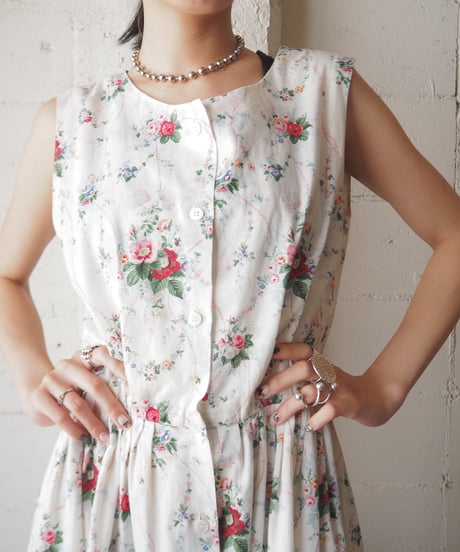 Ralph Lauren COUNTRY Flower Pattern N/S Dress WH