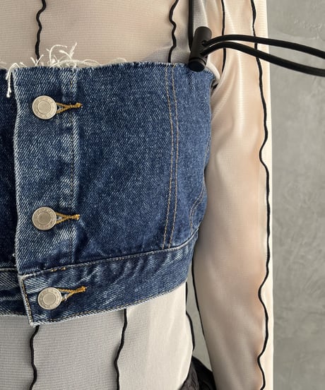 REMAKE Denim Bustier BL