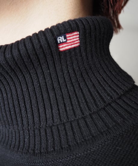 RALPH LAUREN Turtle Neck Knit BK