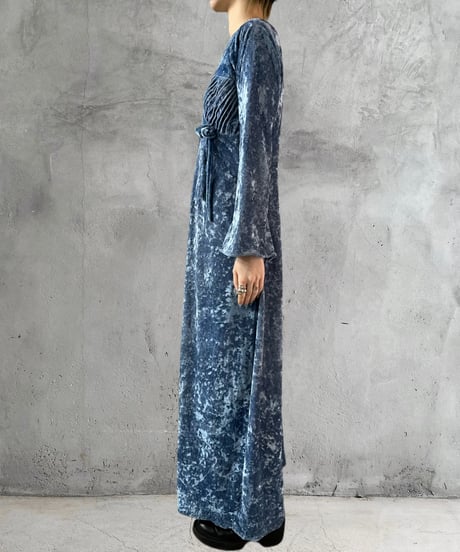 Flared Sleeve Velour Dress LBL