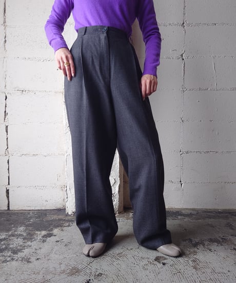 Valentino Wool Tuck Pants DGR