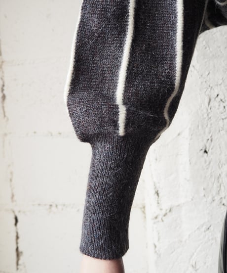 Dolman Sleeve Stripe Sweater GRWH