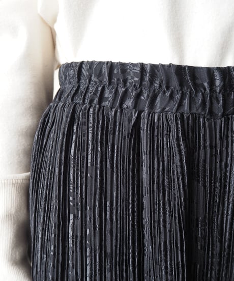 Pleated Easy Wide Pants BK