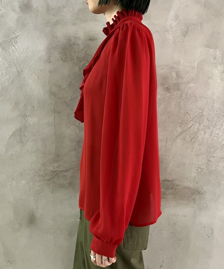 Sheer Frilled Design Blouse RD