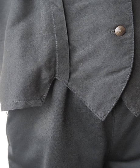 Open Collar Triple Button Shirt Jacket BK