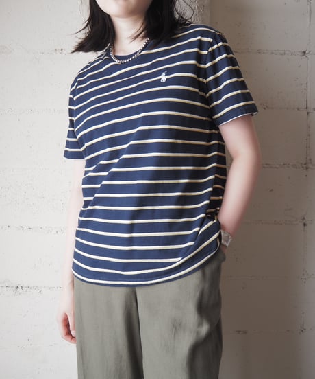 POLO RALPH LAUREN Striped Tee With Embroidered Pony NV YE WH