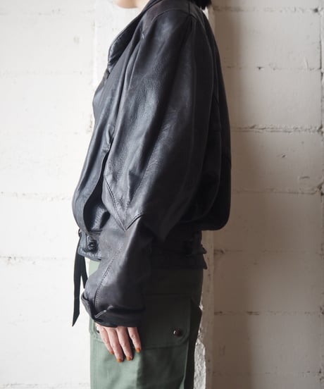 Design Collar Leather Jacket