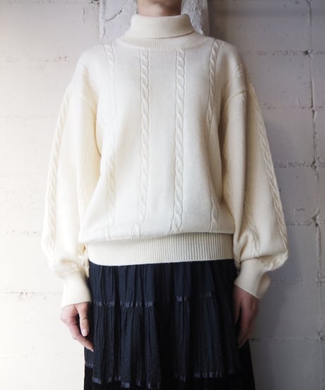 Cable Turtle Neck Sweater IV