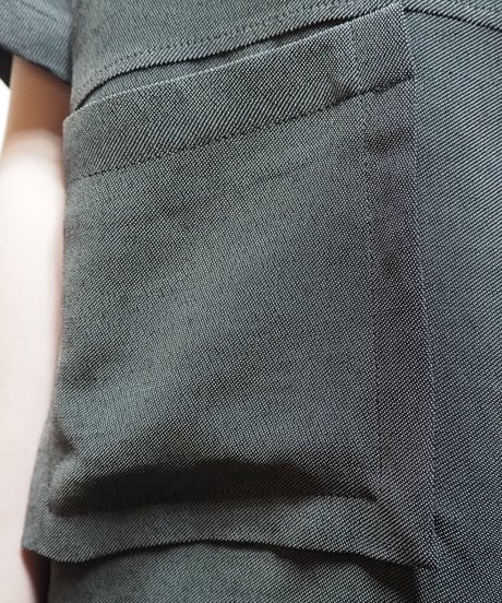 Collarless Front Pocket Design Jacket GR