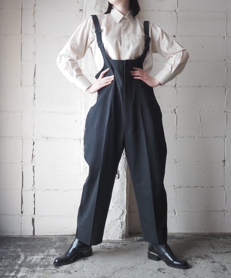 1970-80's Front Zip Overall BK